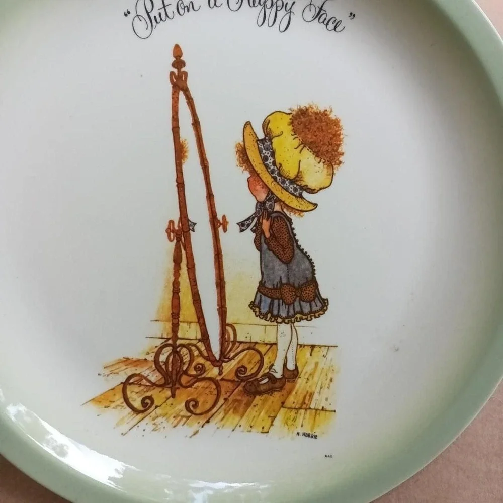 vintage holly hobbie collector plate 1972 porcelain